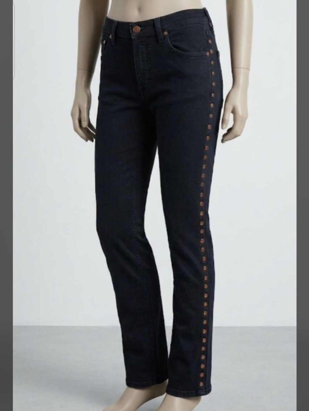 Betsy Johnson Black Ladies Designer Jeans- Size S. Approx: 24(W)×29(L)